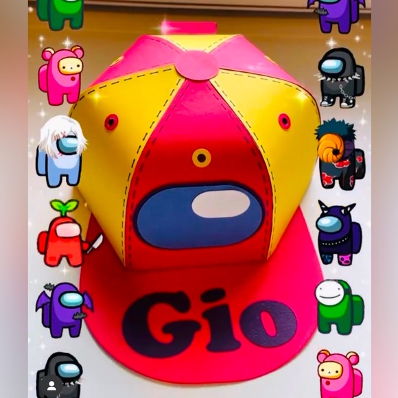 Handmade cardstock baseball caps - Picture 8 of 11